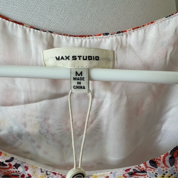 Max Studio Fully Lined A Line Scarf Dress Size Medium - Picture 4 of 7